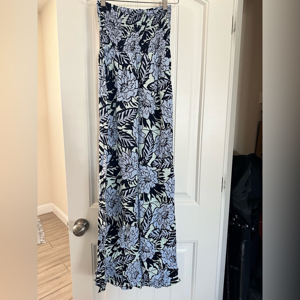 GAP strapless floral maxi dress